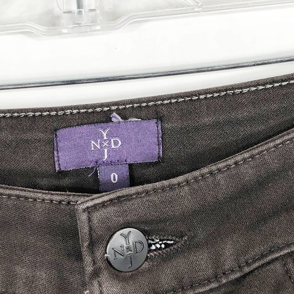 Not Your‎ Daughters Jeans NYDJ Size 0 Skinny Jeans Legging Brown Stretch 1483 - Picture 6 of 6